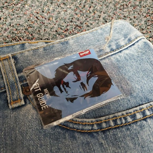 Levis 505  Mens Jeans Regular Fit Straight Leg 40x34 New with Tags‎ Light Wash - Picture 4 of 10